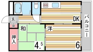 マリンクレール岡本の物件間取画像